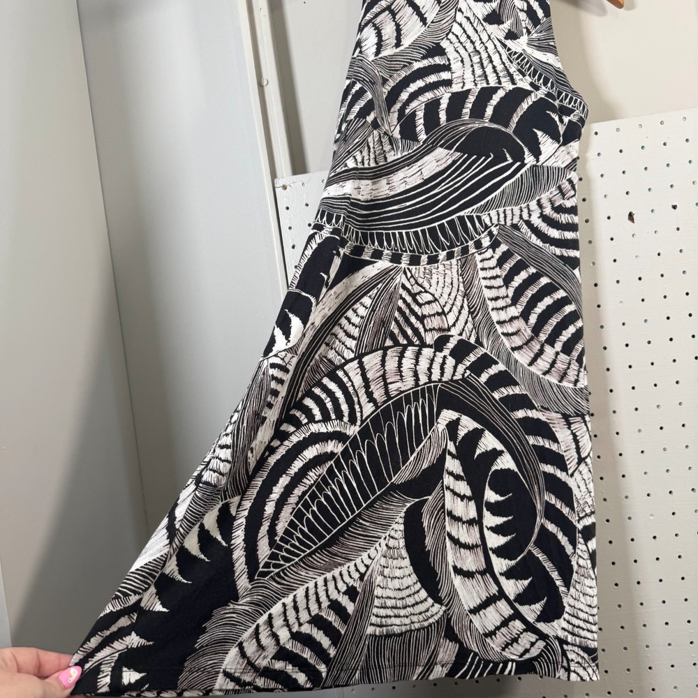 Athleta Santorini Dress Women's Black White Printed Stretch Sleeveless - XS - Picture 4 of 14